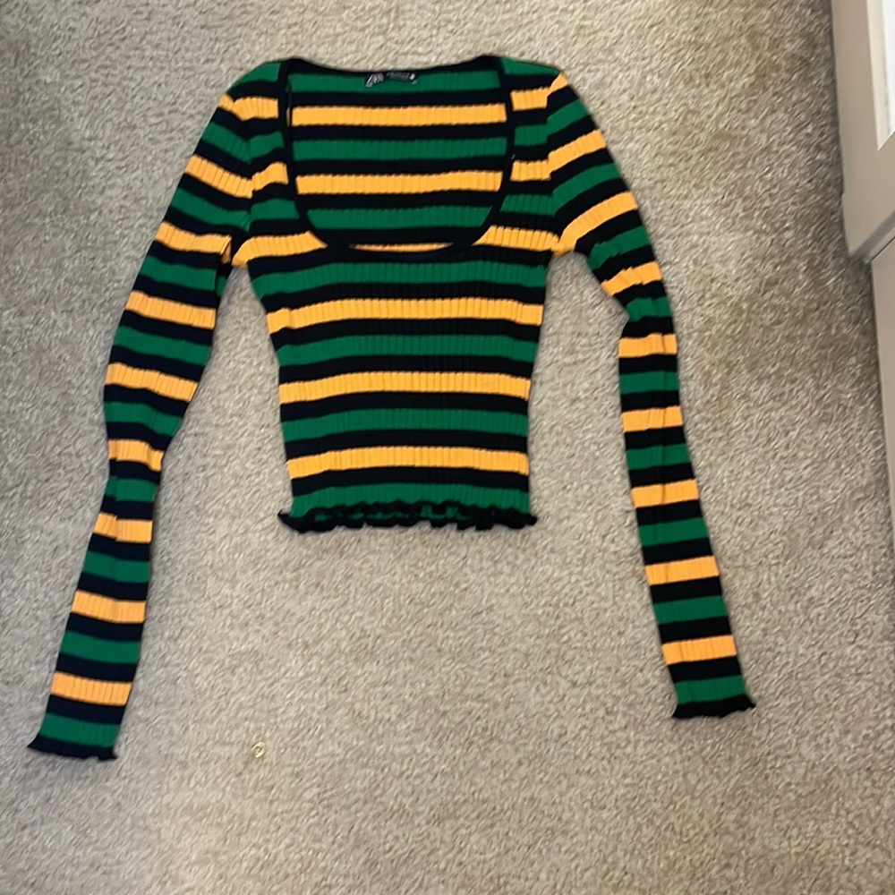 Zara - Long Sleeve Stretchy Shirt